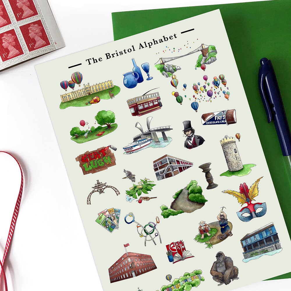 The Bristol Alphabet Greeting Card