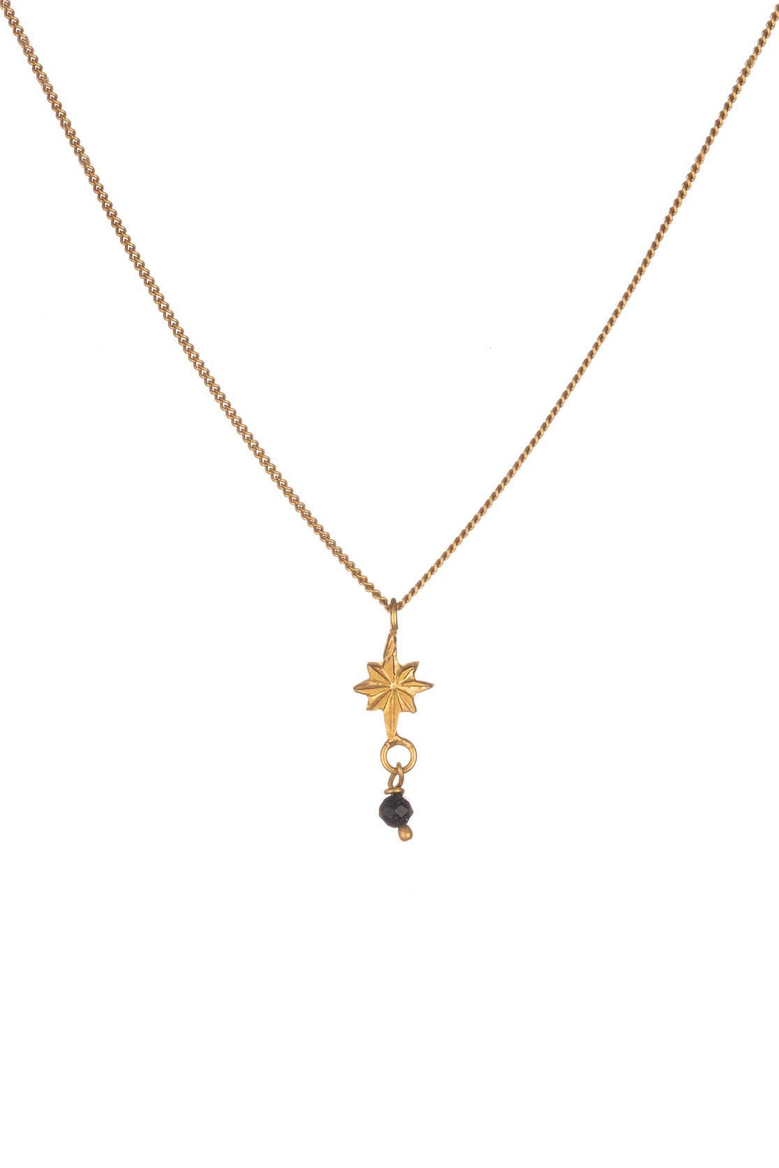 Star Pendant Necklace With Bead