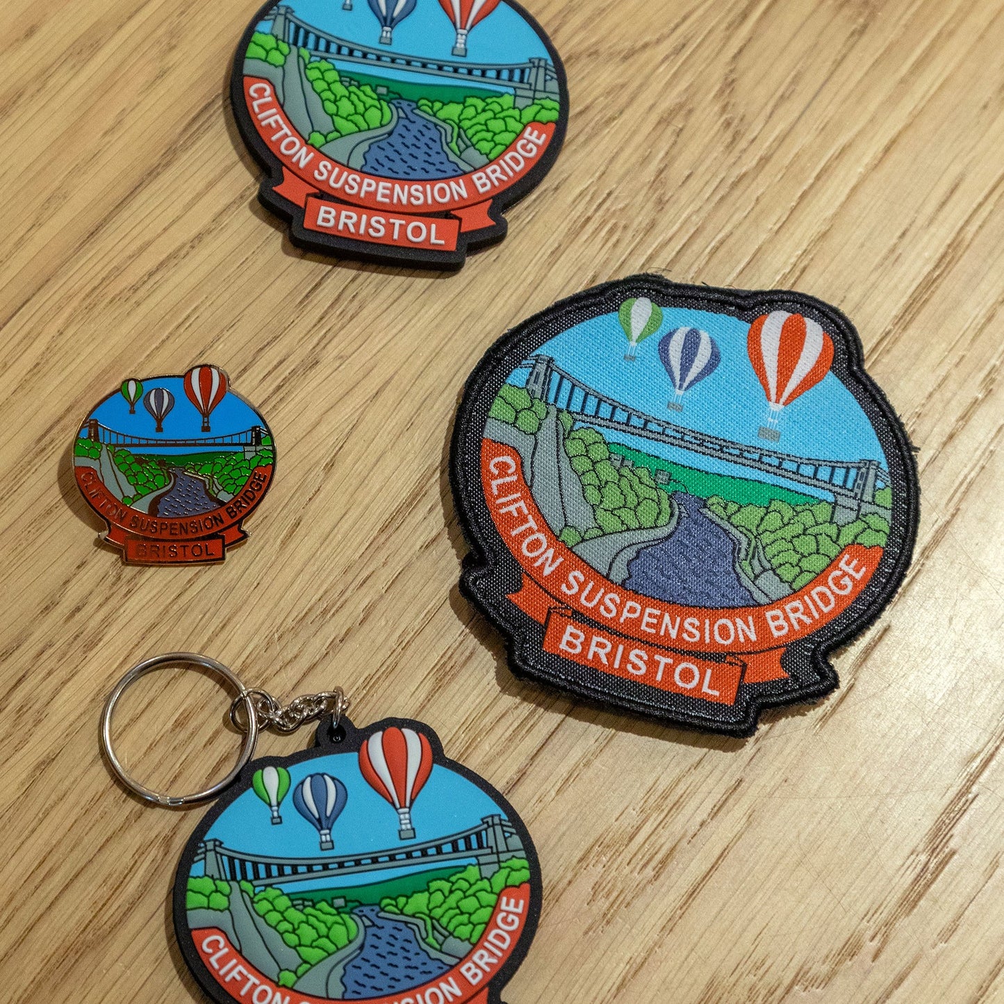 Bridge & Balloons Keyring