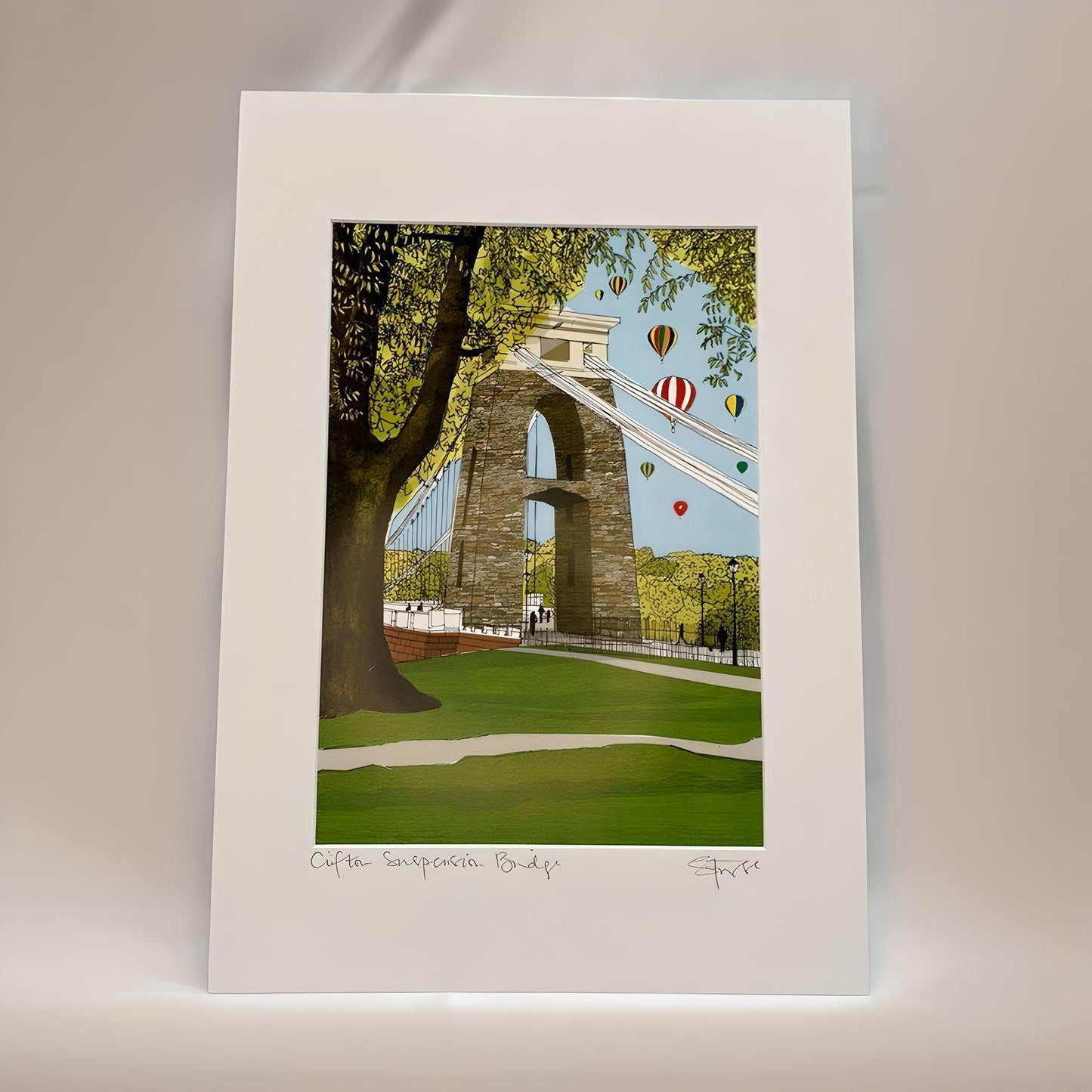 Suzy Furse - Clifton Side with Hot Air Balloons