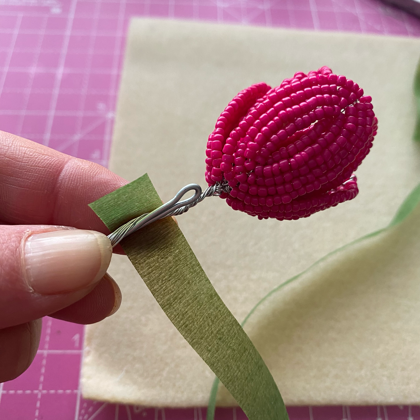 Tulip Beaded Flower Craft Kit