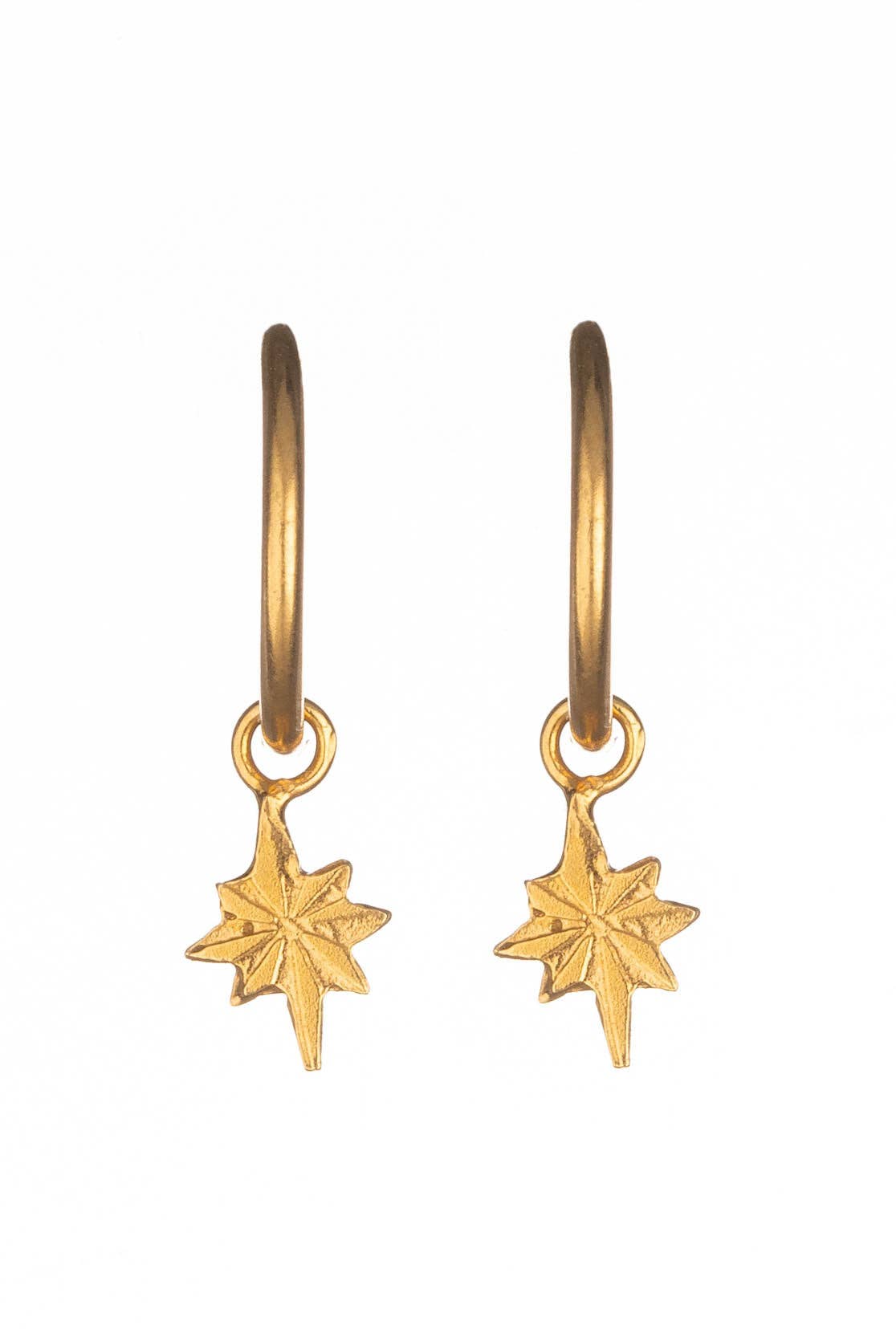 Star Hoop Earrings