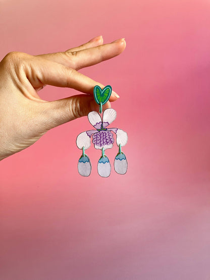 Viola Earrings by Westmount Art