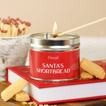 Santa's Shortbread Classic Tin Candle (220g)