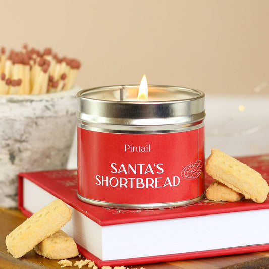 Santa's Shortbread Classic Tin Candle (220g)