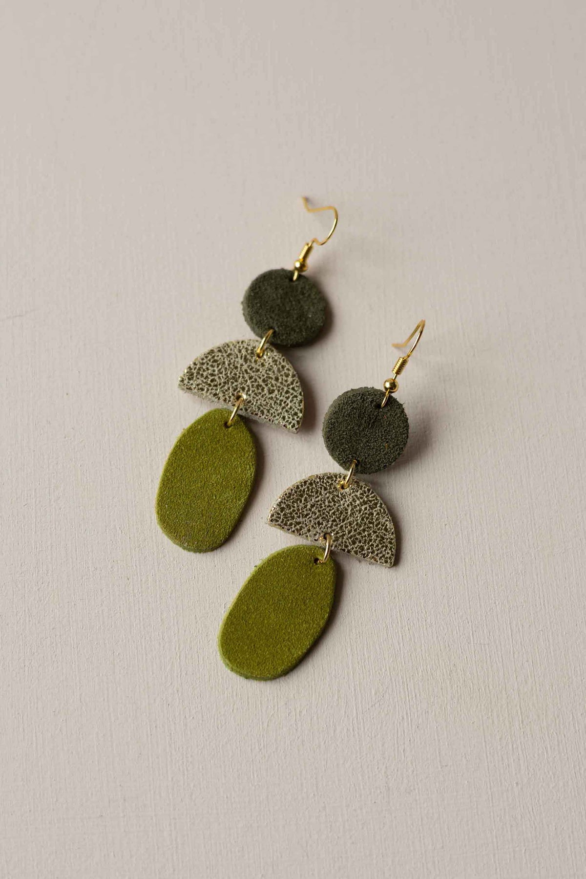 Bamaluz Dangle Leather Earrings by Studio Lowen