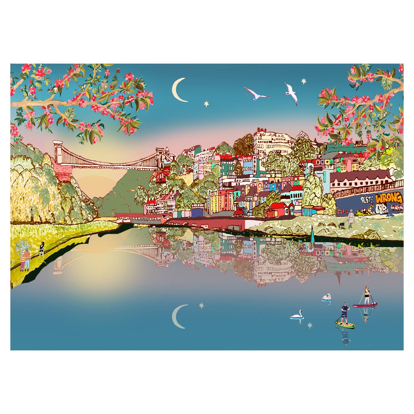 Bristol Sunset Greeting Card