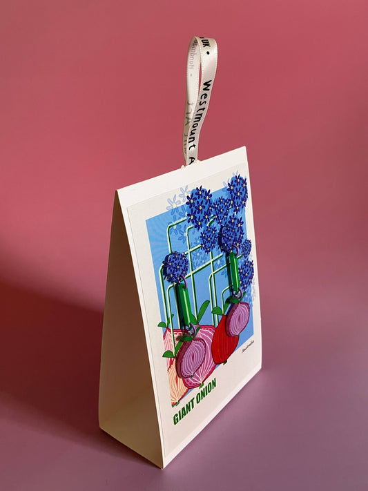 Giant Onion Earrings by Westmount Art