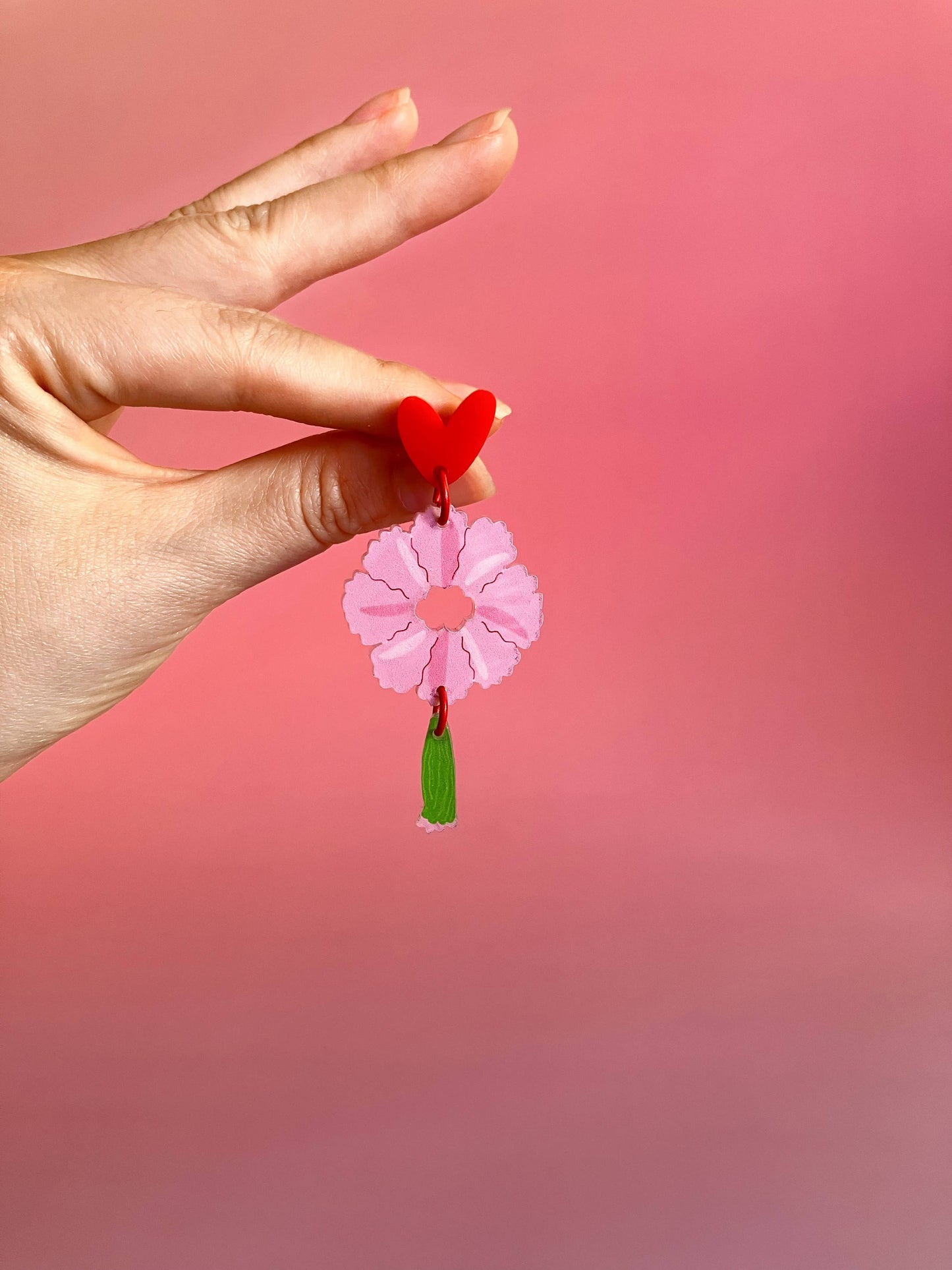 Carnation Earrings by Westmount Art