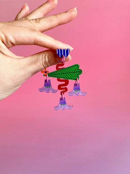 Flax Earrings by Westmount Art