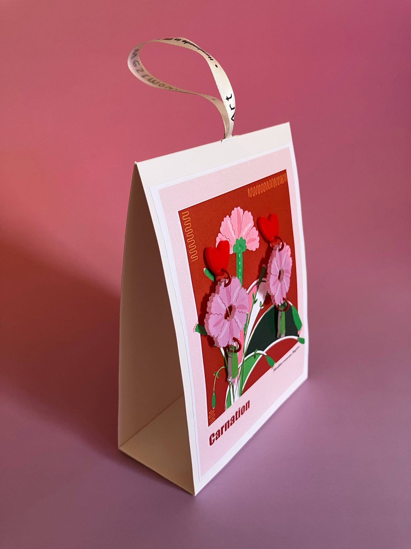 Carnation Earrings by Westmount Art