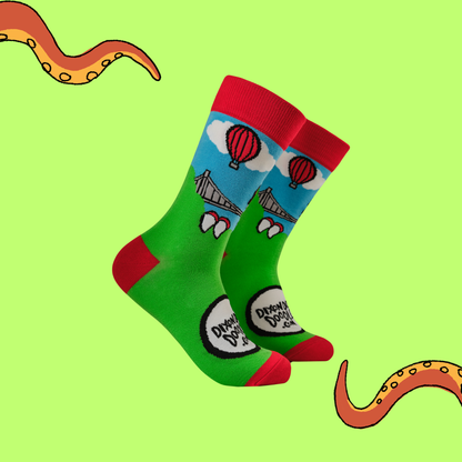 Bristol Dino Bridge Bamboo Socks