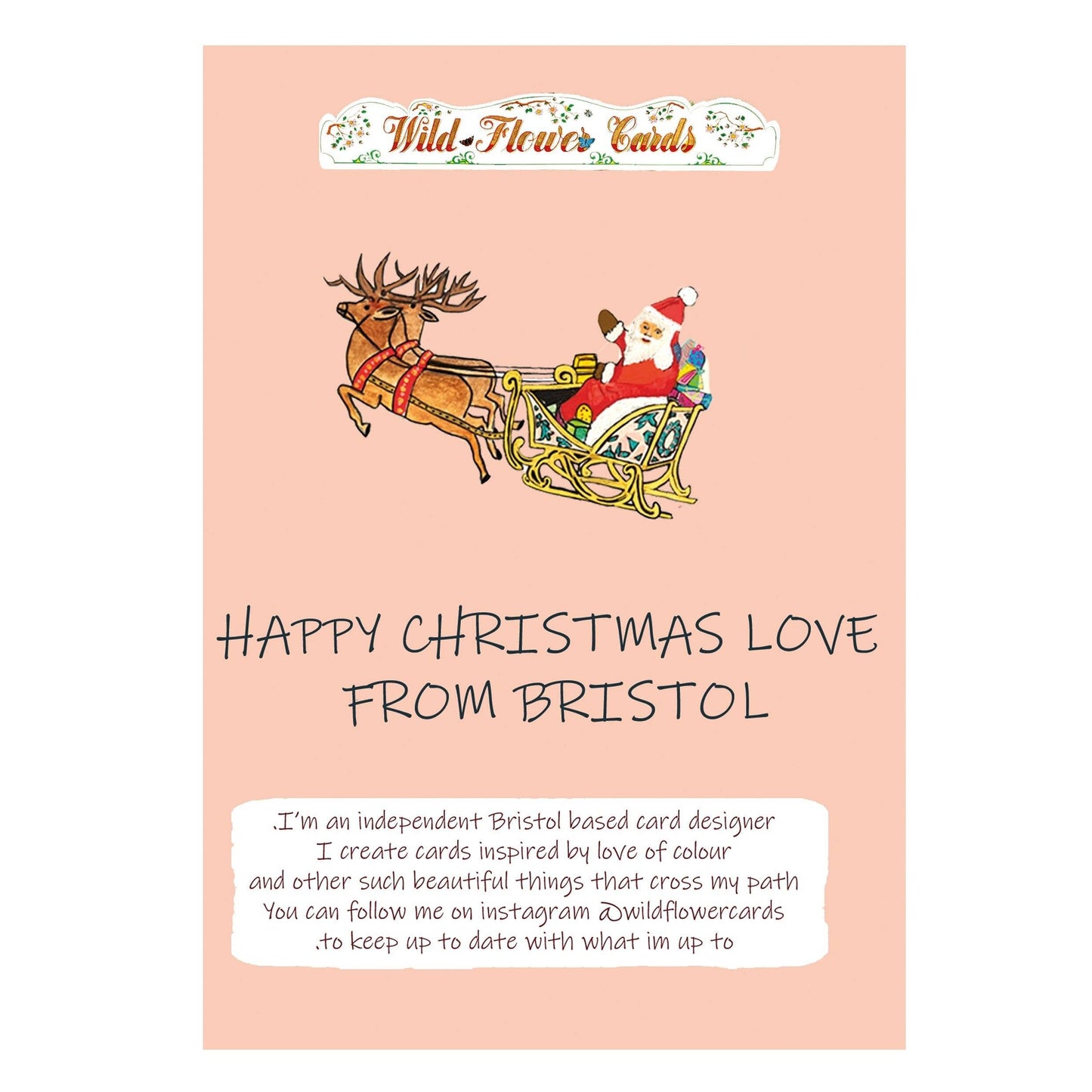 Happy Christmas From Bristol Greeting Card