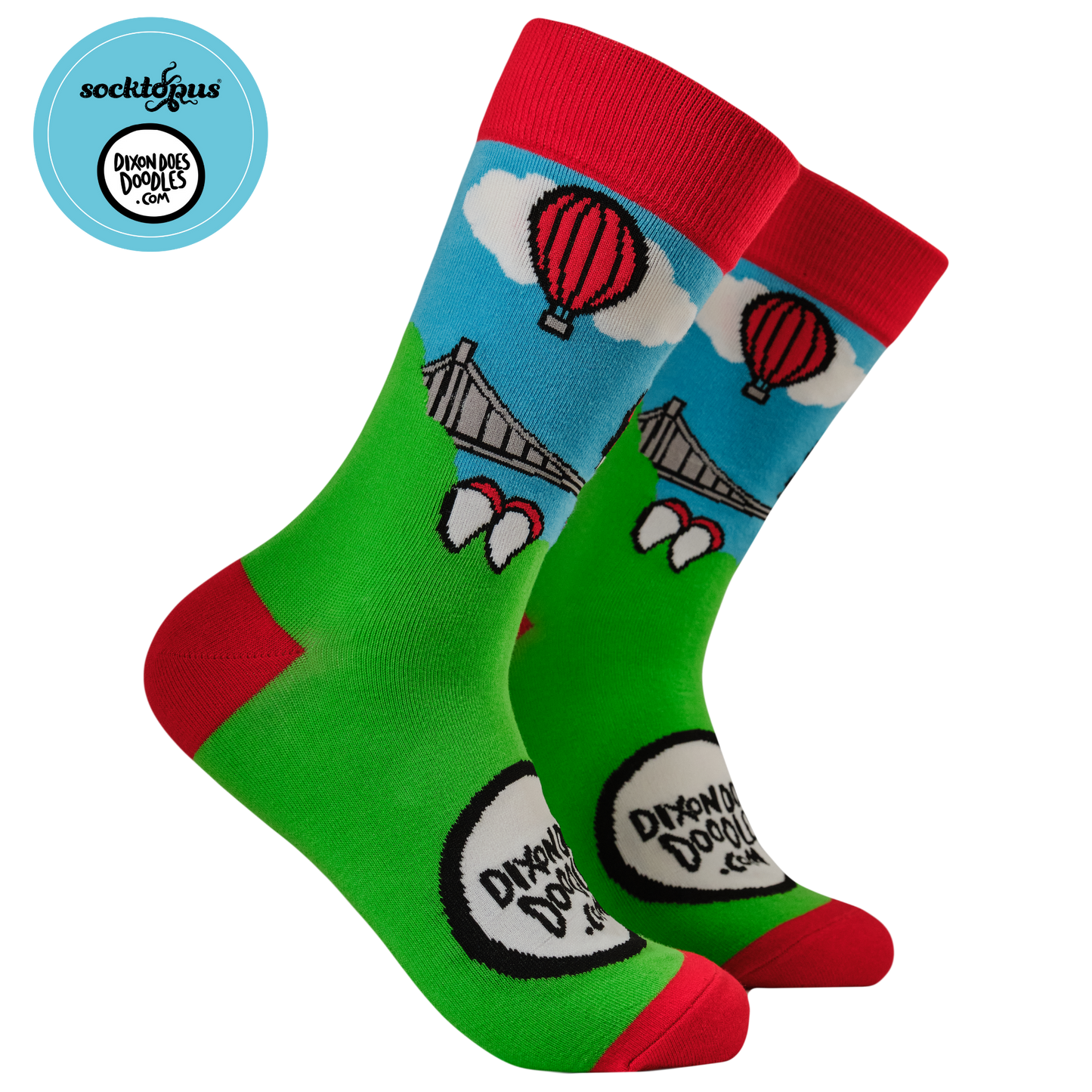 Bristol Dino Bridge Bamboo Socks
