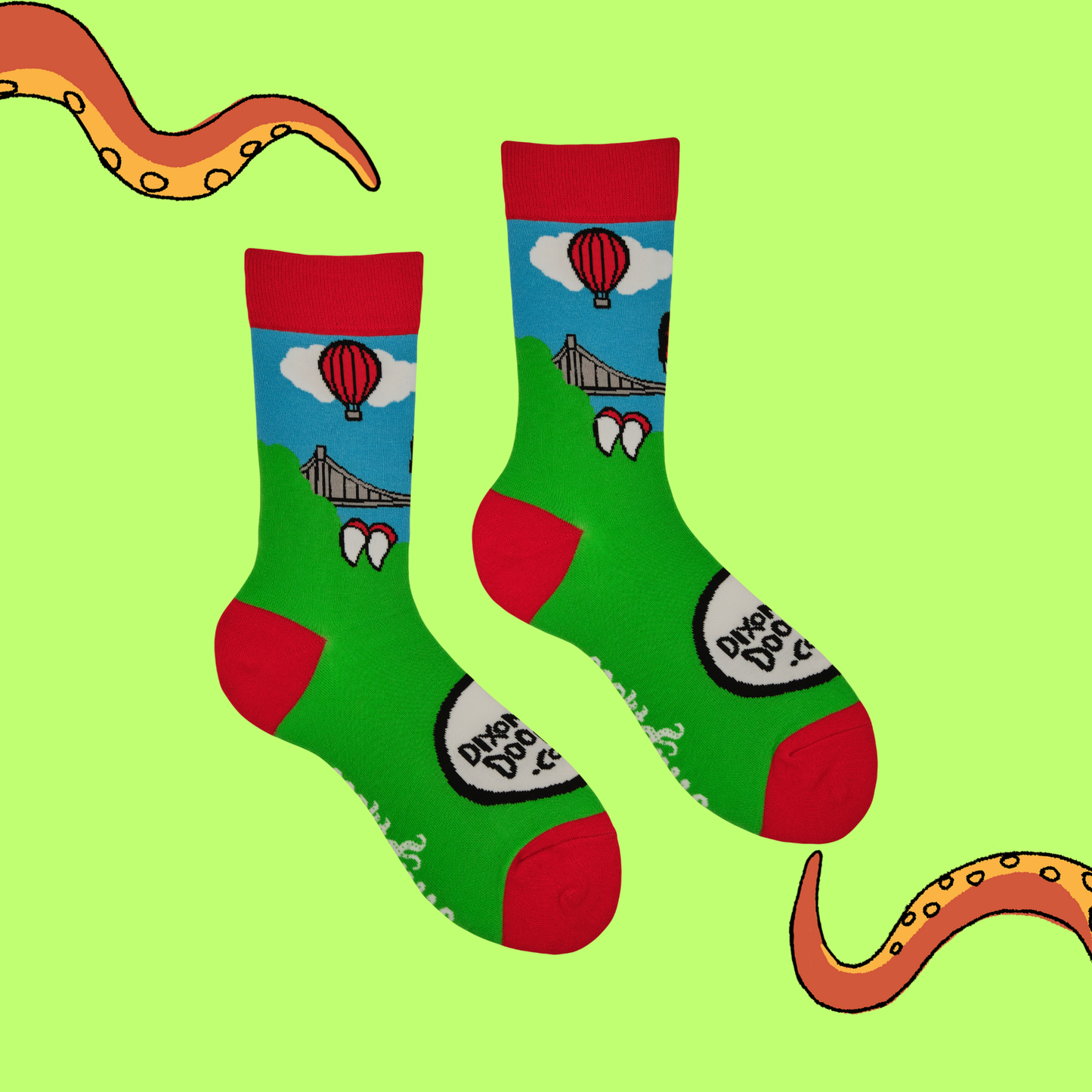 Bristol Dino Bridge Bamboo Socks