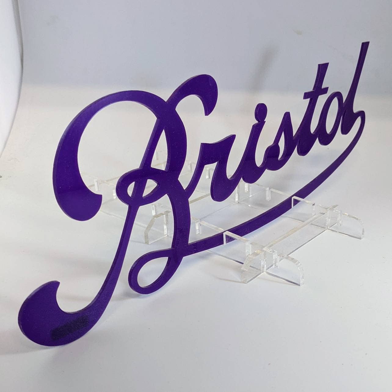 Acrylic Bristol Scroll Wall Art