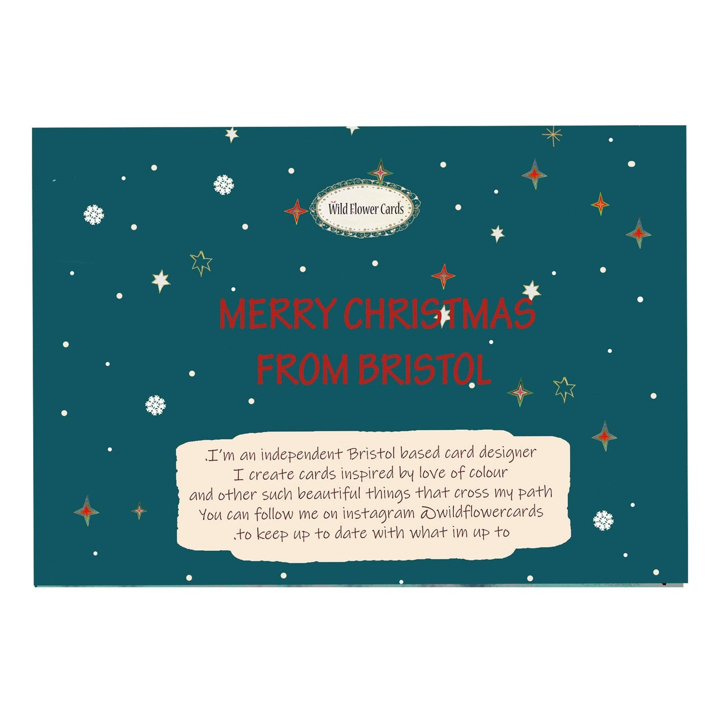 Merry Christmas From Bristol Greeting Card