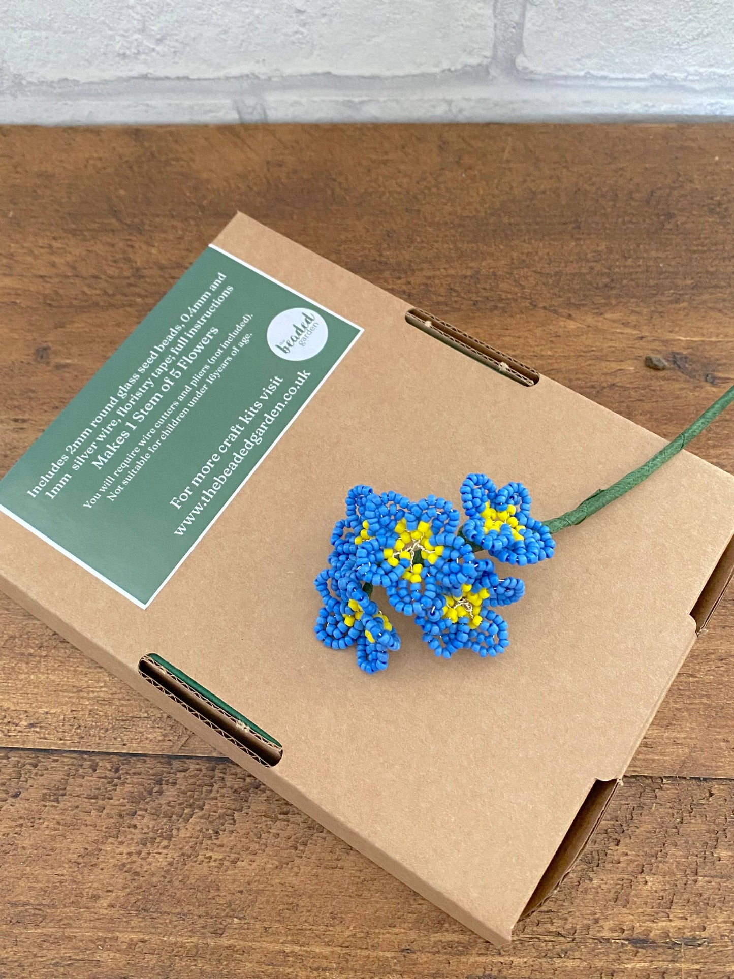 Forget-Me-Not Beaded Flower Craft Kit