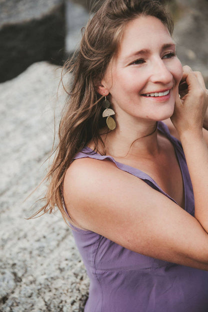Bamaluz Dangle Leather Earrings by Studio Lowen