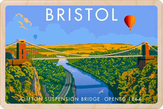Clifton Suspension Bridge Wooden Magnet