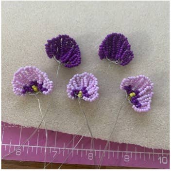 Pansy Beaded Flower Craft Kit
