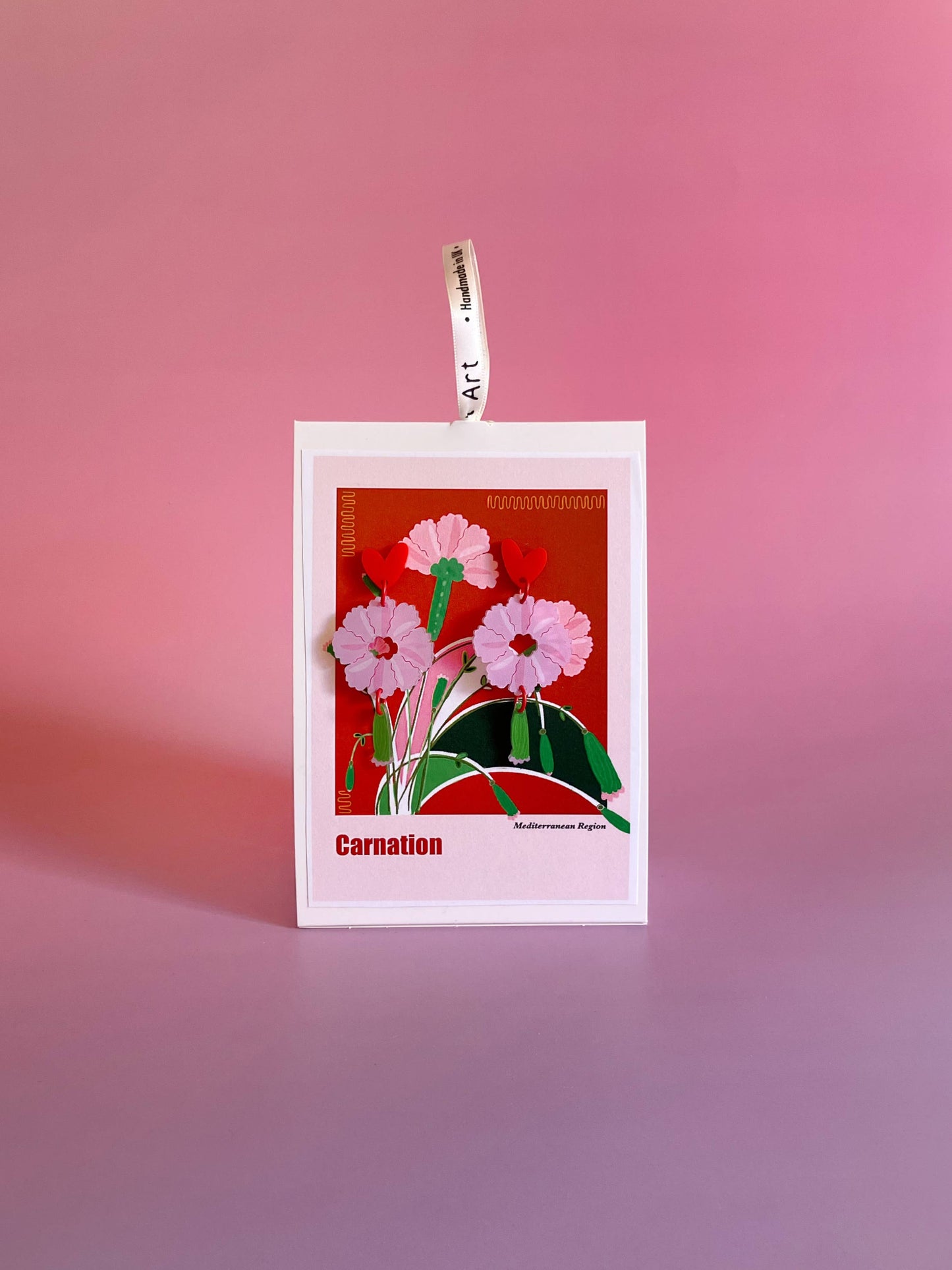 Carnation Earrings by Westmount Art