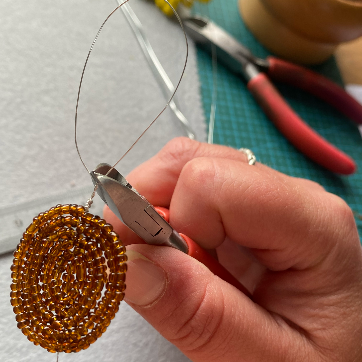 Sunflower Beaded Flower  Craft Kit