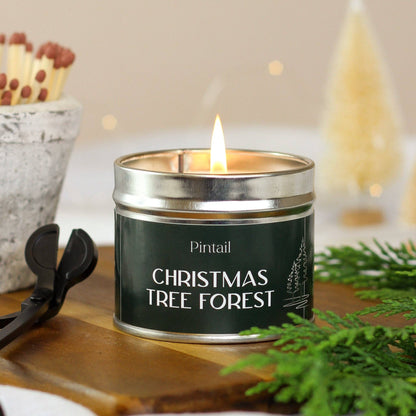 Christmas Tree Forest Classic Tin Candle (220g)