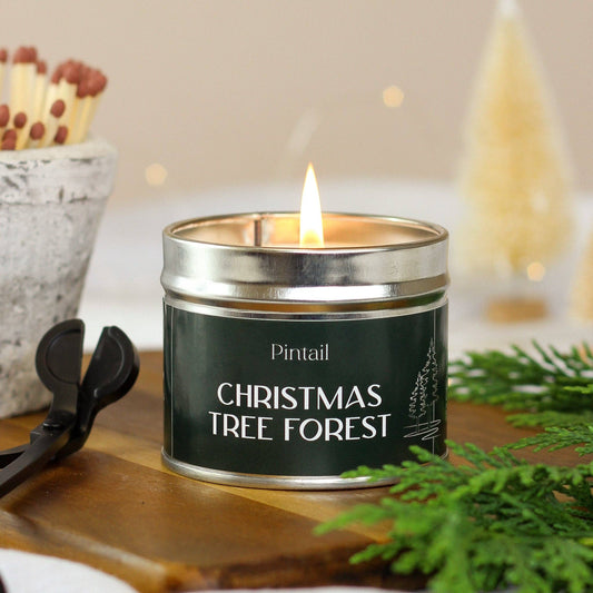 Christmas Tree Forest Classic Tin Candle (220g)
