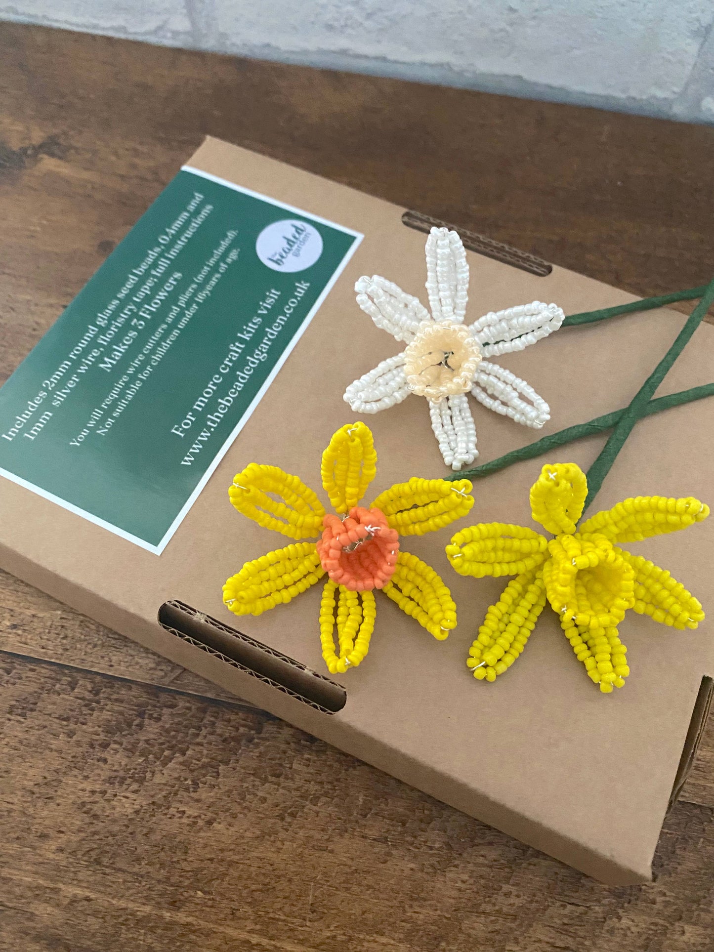 Daffodil Beaded Flower Craft Kit