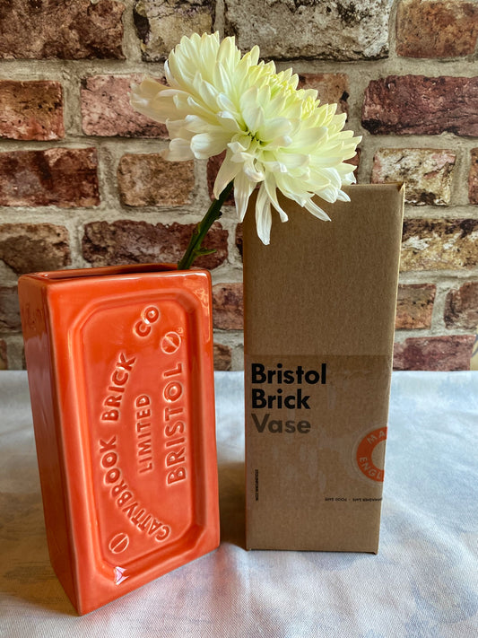 Stolen Form - Orange Bristol Brick Vase