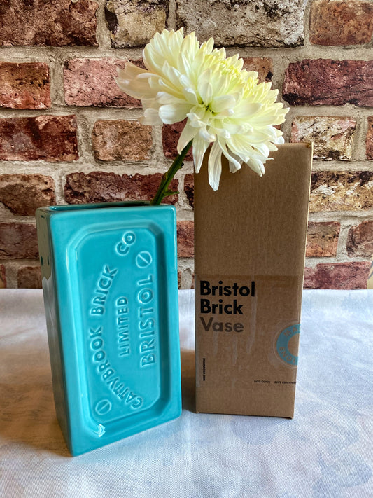 Stolen Form - Turquoise Bristol Brick Vase