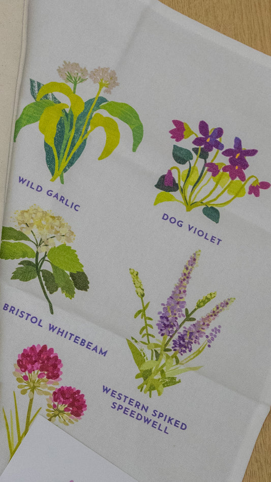 Plants of the Avon Gorge Teatowel