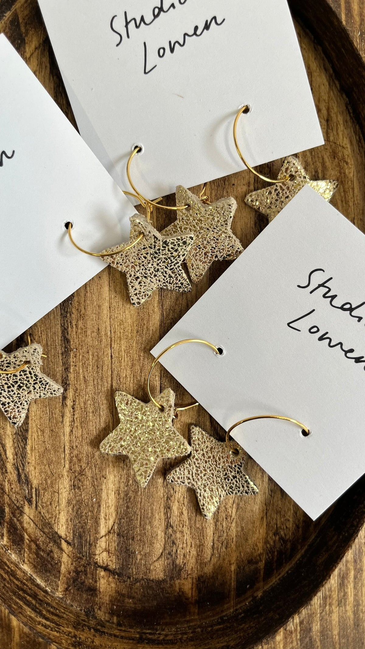 Star Hoop Earrings by Studio Lowen