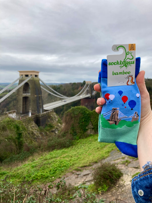 Clifton Suspension Bridge Bamboo Socks