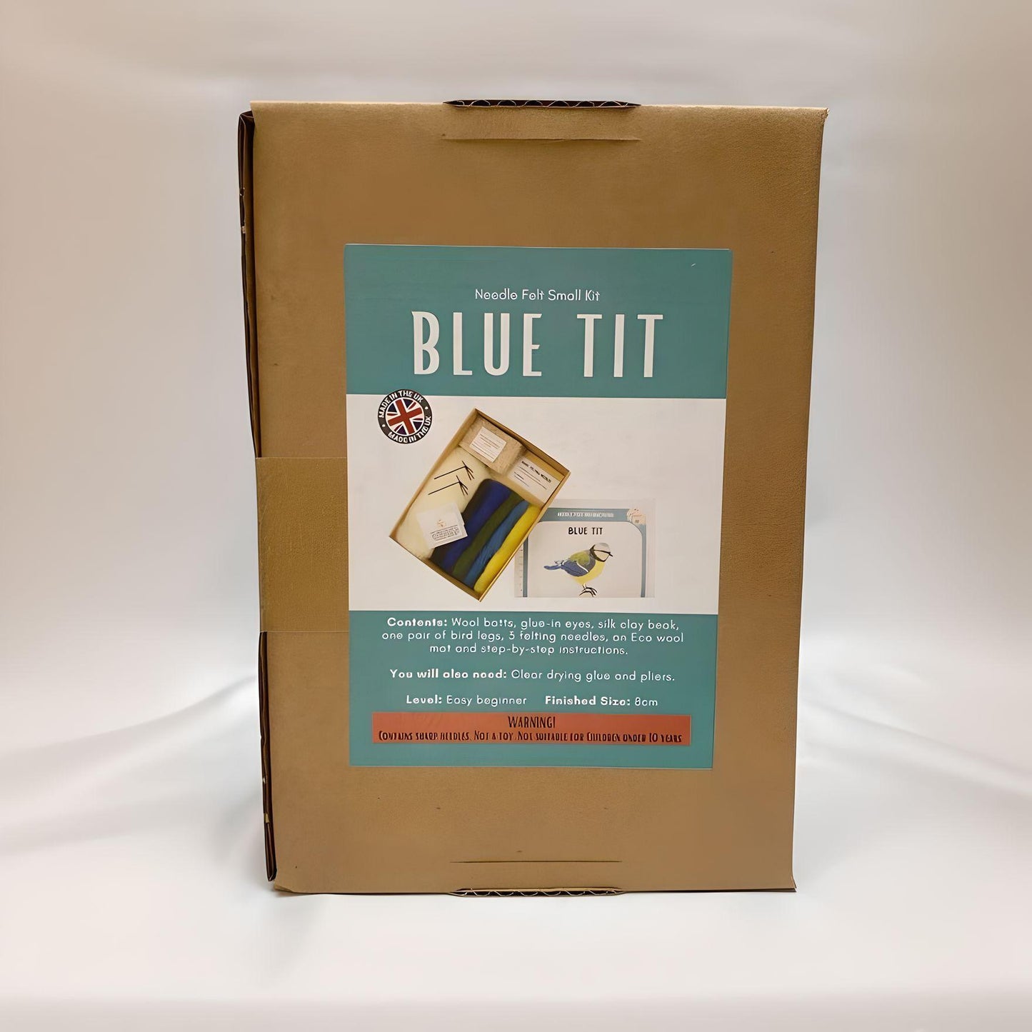 The Makerss Blue Tit  Needle Felting Craft Kit