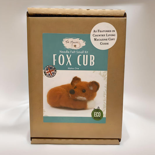 The Makerss Fox Cub Needle Felting Craft Kit
