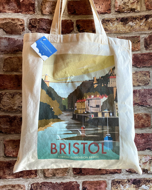 Railway Poster Clifton Suspension Bridge Tote Bag
