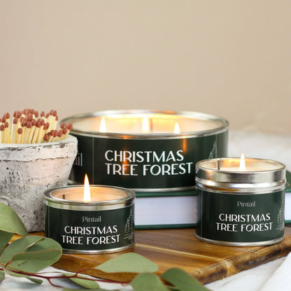 Christmas Tree Forest Classic Tin Candle (220g)
