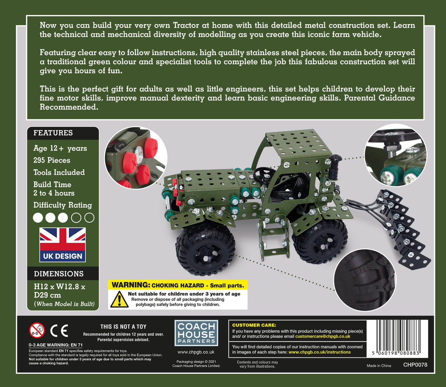 Tractor Metal Construction Kit