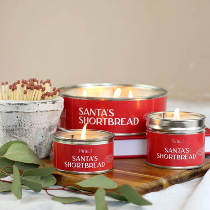 Santa's Shortbread Classic Tin Candle (220g)