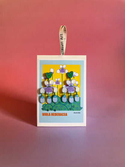 Viola Earrings by Westmount Art