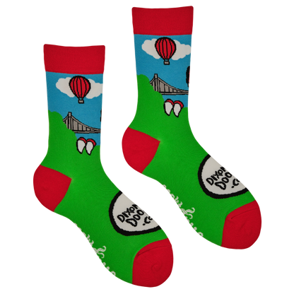 Bristol Dino Bridge Bamboo Socks