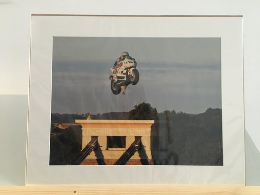 Keith Rodgerson - Motorbike Balloon Jumps Bridge